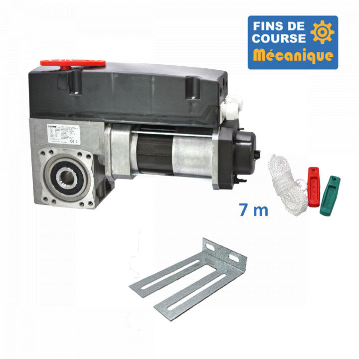SAI 400E 24TRS 7M+CONSOLE-Opérateur de porte sectionnelle max:400kgs, monophasé, avec éléctronique integrée, secours par debrayage rapide, fins de course mécanique.