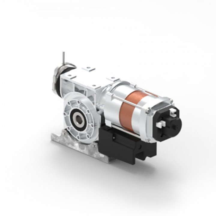 VTAM3C 180-93 KU-Motoréducteur pour porte rapide 180Nm, 93trs/min, axe 40mm, secours par manivelle ave câble 3m