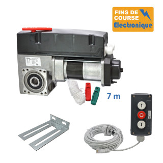 SE3I 430E 24TRS 7M+PIC 53BP 10M+CONSOLE-Opérateur de porte sectionnelle max:430kgs, triphasé, avec éléctronique integrée, secours par débrayage rapide, position par codeur.