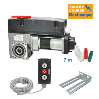 SE1I 400E 24TRS 7M+PIC 53BP 10M+CONSOLE-Opérateur de porte sectionnelle max:400kgs, monophasé, avec éléctronique integrée, secours par debrayage rapide, position par codeur.