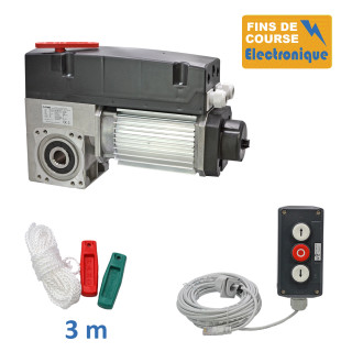 SET3I 530E 24TRS 3M+PIC 53BP 10M-Opérateur de porte sectionnelle max:530kgs, triphasé, avec éléctronique integrée, secours par débrayage rapide, position par codeur.