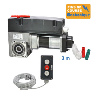 SE1I 400E 24TRS 3M+PIC 53BP 10M-Opérateur de porte sectionnelle max:400kgs, monophasé, avec éléctronique integrée, secours par debrayage rapide, position par codeur.