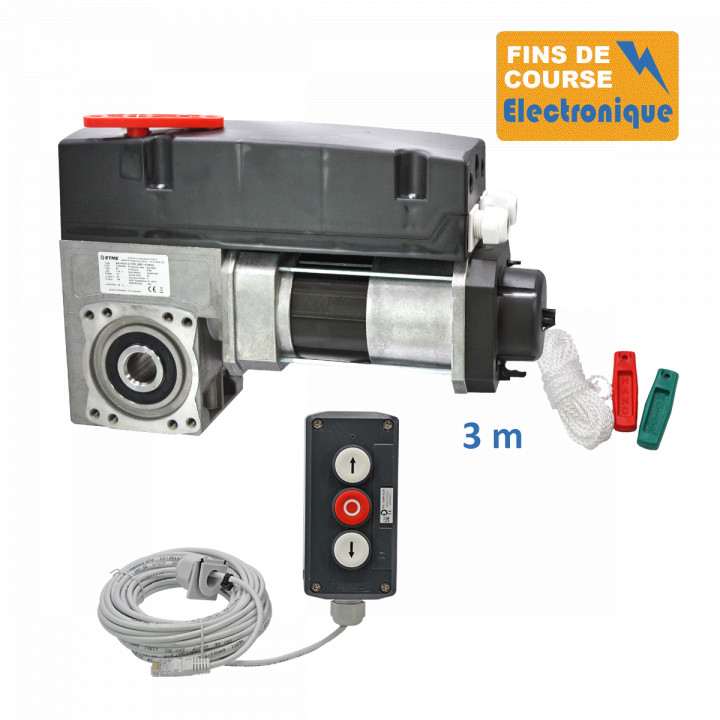 SE1I 400E 24TRS 3M+PIC 53BP 10M-Opérateur de porte sectionnelle max:400kgs, monophasé, avec éléctronique integrée, secours par debrayage rapide, position par codeur.