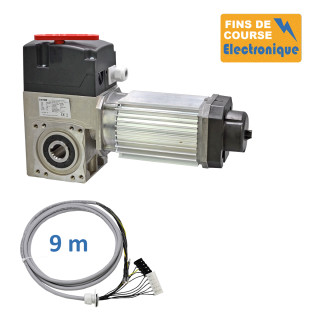 SAT 530E 24TRS+9M-Opérateur de porte sectionnelle max:530kgs, triphasé, secours par débrayage rapide, fins de course mécanique avec câble 9m