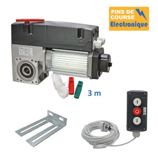SET3I 530E 24TRS 3M+PIC 53BP 10M+CONSOLE-Opérateur de porte sectionnelle max:530kgs, triphasé, avec éléctronique integrée, secours par débrayage rapide, position par codeur.