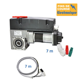 SE3C 430E 24TRS 7M-Opérateur de porte sectionnelle max:430kgs, triphasé, secours par débrayage rapide, position par codeur avec câble 7m