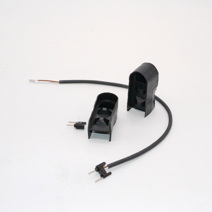 Jeu de bouchons de recouvrement pour palpeurs SKS/SKSL 51 à 105 avec diode et câble 0,3m