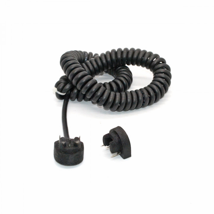 Jeu de bouchon d'extrémité avec diode et bouchon avec câble spiral 3,5m pour palpeur SKS/SKSL 51 à 105