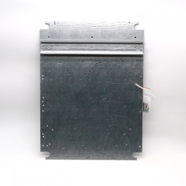 Kit Tole pour armoire métallique 400x300x200 avec rail DIN