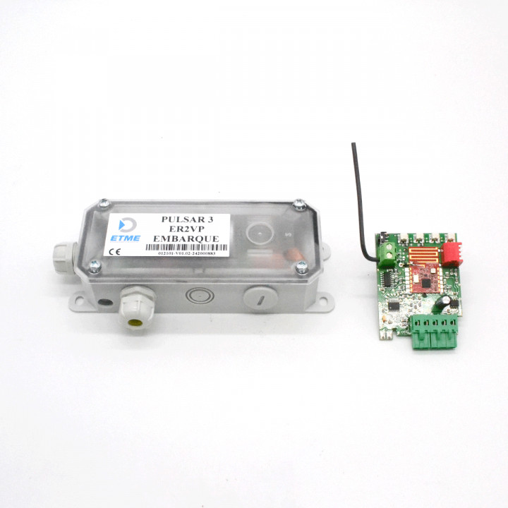 PULSAR 3-KIT CONNECT-Kit transmetteur radio 2 voies, bi-directionnel, 868Mhz, pour transmission de l'état des sécurités
