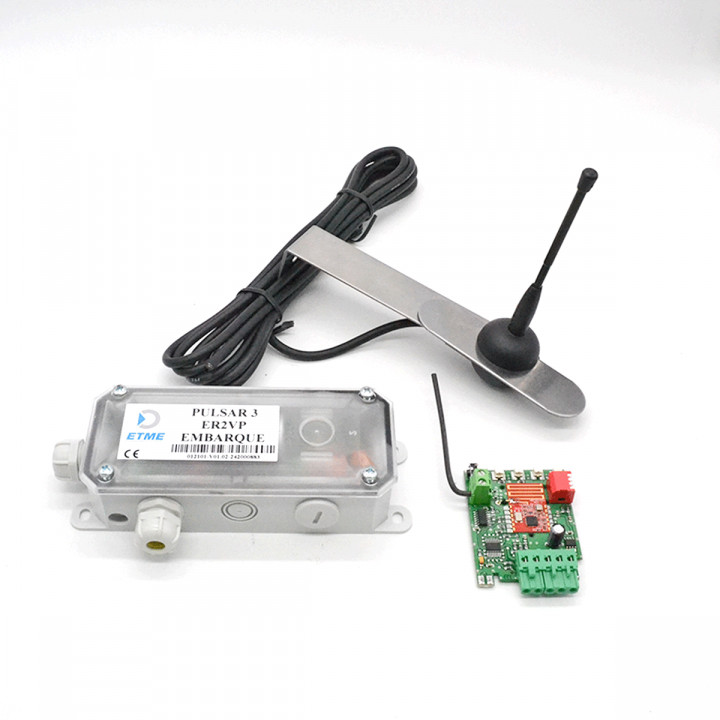Kit PULSAR 3 CONNECT+Antenne 868Mhz avec câble de 5m et équerre de fixation