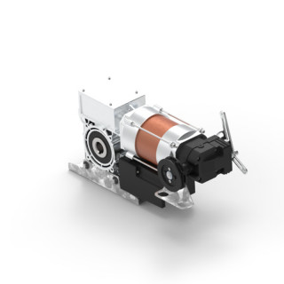 RTAM3C 30KE FDC: 1/10 13TRS+3M-Motoréducteur de rideau 300Nm, axe 30, secours par treuil à chaîne, avec câble 7m