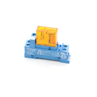 Relai 40.31 bobine 24Vdc,1 contact 10A, avec embase a fixer sur rail DIN