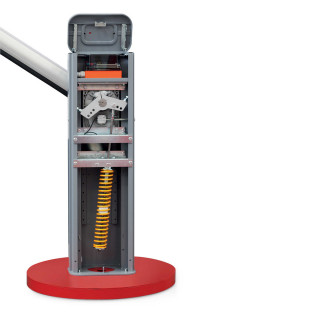 ELDOMLDG-Barrière 24V , gris foncé, pour lisse 6,7 et 8m