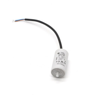 Condensateur 16µF 400V en boitier plastique 36x70 avec câble 250mm