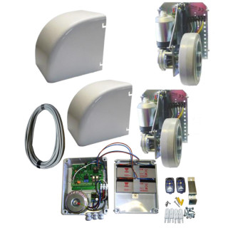KIT STAR PRO 2 VANTAUX-COFFRET DE COMMANDE-2 EMETT.4 CANAUX+CABLE 14M