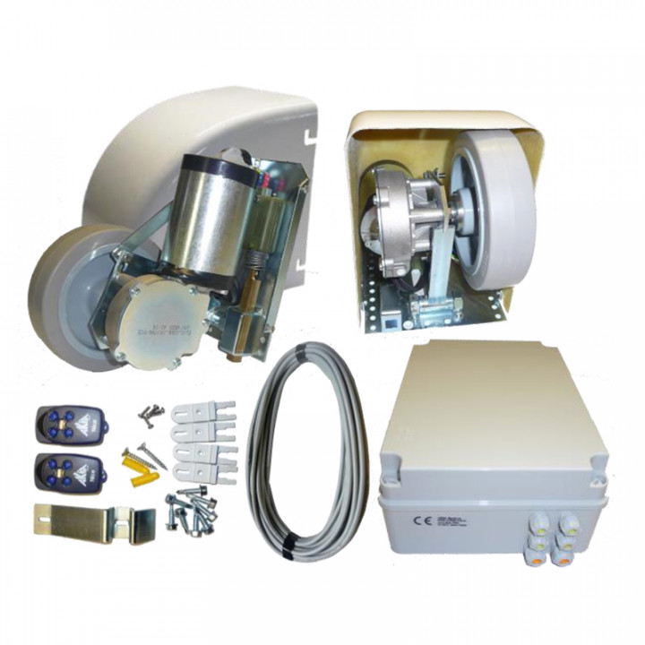 KIT STAR PRO 2 VANTAUX-COFFRET DE COMMANDE-2 EMETT.4 CANAUX+CABLE 14M