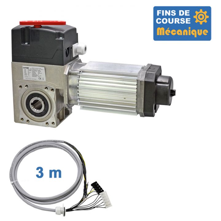 SAT 530E 24TRS+3M-Opérateur de porte sectionnelle max:530kgs, triphasé, secours par débrayage rapide, fins de course mécanique a
