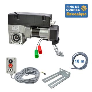 SAI 430CH 24TRS 3M + 3BP 10M + CONSOLE MSC 210-Opérateur de porte sectionnelle max:430kgs, triphasé, avec éléctronique integrée,