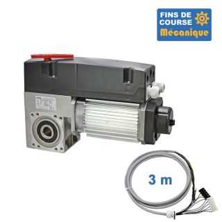 SATI 530E 24TRS 3M-Opérateur de porte sectionnelle max:530kgs, triphasé, avec éléctronique integrée, secours par débrayage rapid