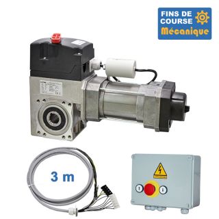 SACL 400E 24TRS+3M+PIC 303-Opérateur de porte sectionnelle max:400kgs, 230V, secours par debrayage rapide, fins de course mécani
