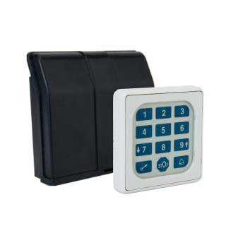 CODY 3 - Clavier Cody 1-3 avec façade tactile et Centrale CODY 3 universelle 3 relais NO/NF pour commande de porte industrielle - Alimentation 24VDC / 220VAC.