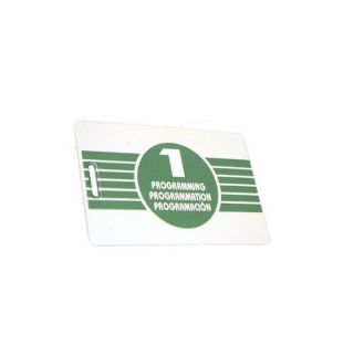 CMP1-Carte de programmation des utilisateurs pour Relaispour LOPM ET LAT - format carte de crédit finition pvc blanc 86 x 54 0