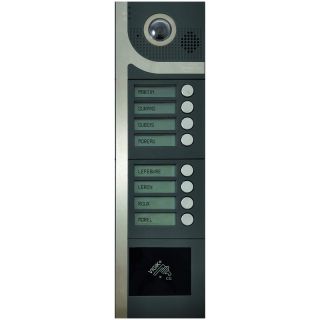 Pack complet 1 interphone Vidéo 8 boutons d'appel avec clavier+1 centrale Vigik® 1 porte+1 module4G-gestion à distance et mise