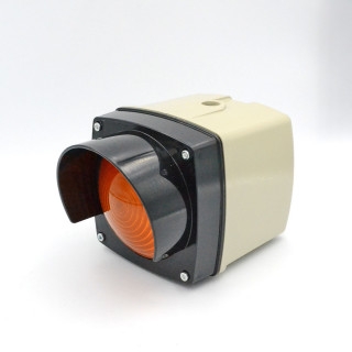 Feu orange de signalisation type routier diametre 120mm sans ampoule