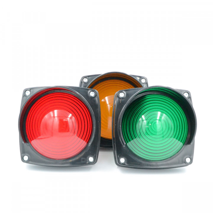 Feu rouge de signalisation type routier diametre 120mm sans ampoule