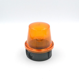 Luna orange clignotant-Feu avec ampoule 230V 15W