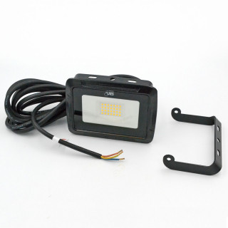 Projecteur à leds 230V 20W-4000K avec câble 5m et support mural et pied supplementaire à 45°