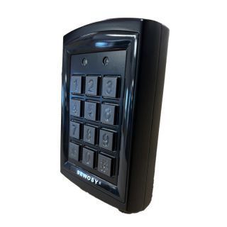 KRB1000N-Lecteur de proximité avec clavier NOIR -125kHz marin - 1010 utilisateurs - 2 contacts NO+NC - raccordement avec bornier