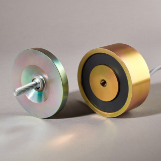 P250/D80/24V-Ventouse à rupture de courant 250daN diametre 80mm 24VCC avec contre-plaque