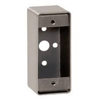 PBHI-Boîtier applique 94x38x52 pour gamme bouton poussoir INOX sur plaque étroite