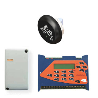 Intrabox Data Eco Vigik+® : 1 lecteur de proximité Vigik+® + 1 centrale de gestion Vigik® 2 portes + 1 module Data avec synchronisation des données Data illimitées 10 ans