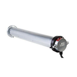 T9M-Moteur tubulaire T9M Nm Ø 89, base Ø 124, triphasé 400/230V pour grilles et rideaux, avec fin de course de sécurité et manuvre de dépannage intégrée