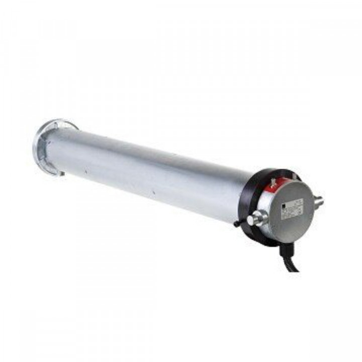 T9M-Moteur tubulaire T9M Nm Ø 89, base Ø 124, triphasé 400/230V pour grilles et rideaux, avec fin de course de sécurité et manuvre de dépannage intégrée
