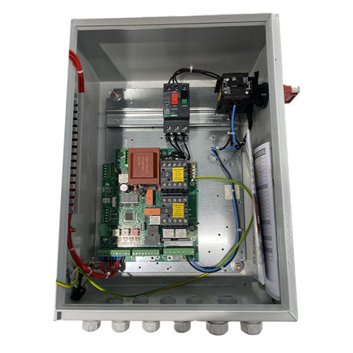 PIC 4410E MSRP-Electronique de commande en armoire métallique avec boutonnerie (5 accessoires) et disjoncteur pour 1 moteur avec
