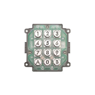AC10U-Module clavier codé sans façade pour intégration ou remplacement - touches rétro éclairées 100 codes 2 relais 12/24VCA-VCC