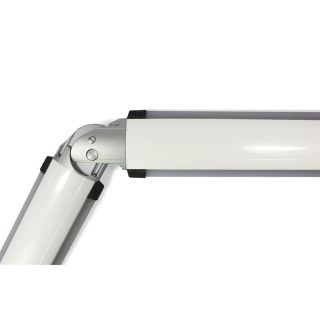 DOM3ASW- lisse articulee 3m avec profil anti-choc en caoutchouc transparent pour barrière ELDOMS