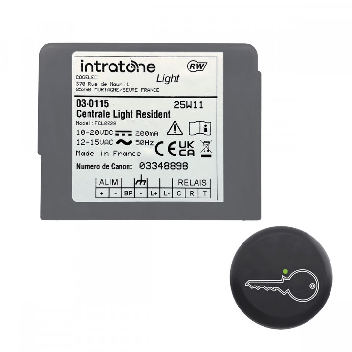 Centrale de gestion light résident avec lecteur de proximité - lecture/écriture