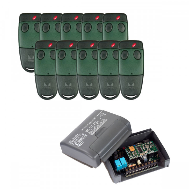 PACK S449 INDUS - 10 télécommandes TXC44922P0 + 1 récepteur RQM449200