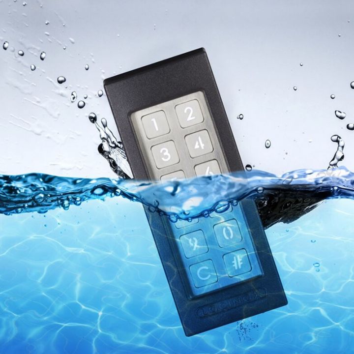 SLIMSTONE-2-SILV - CLAVIER ROBUSTE-100 CODES-2 RELAIS-CHAUFFAGE INTEGR