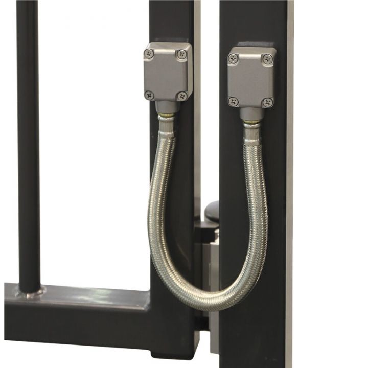 DVK-HD-450 - PASSAGE DE CABLE 450MM AVEC GAINE RENFORCEE-BOITIER ALU.