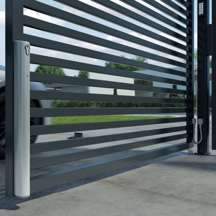 ELECTRADROP-R-SILV -VERROU DE SOL MOTORISE 115MM-DEV.AUTOMATIQUE-ARGEN