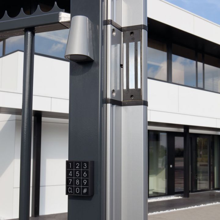 MAGMAG3000-SILV - VENTOUSE ELECTROMAGNETIQUE EN APPLIQUE SANS POIGNEE