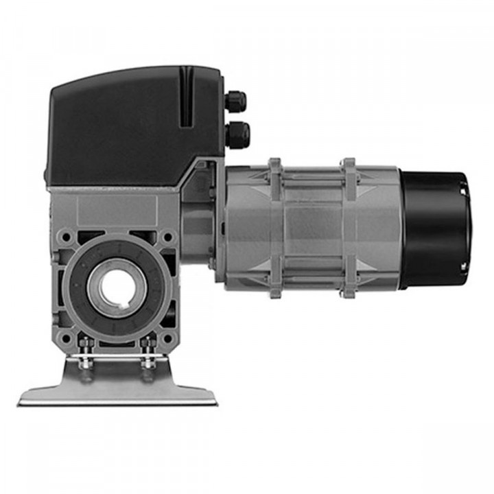 MWF --12 KU MEC CABLE 7M-Motoréducteur de rideau monophasé 140Nm, axe 30, secours par manivelle, avec câble 7m