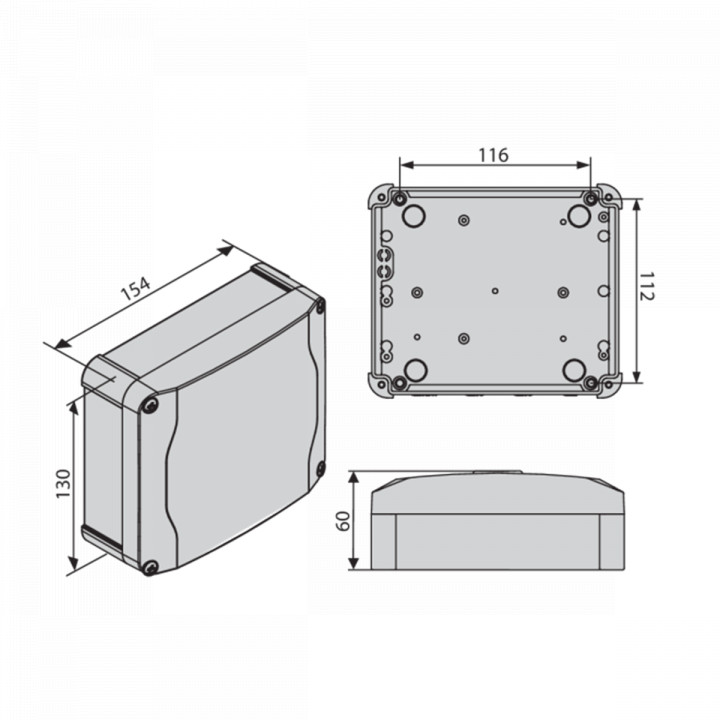 CLONIX 2E - Récepteur 2 canaux 433MHZ rolling code, 128 emetteurs maximum, alimentation 12/24V AC/DC