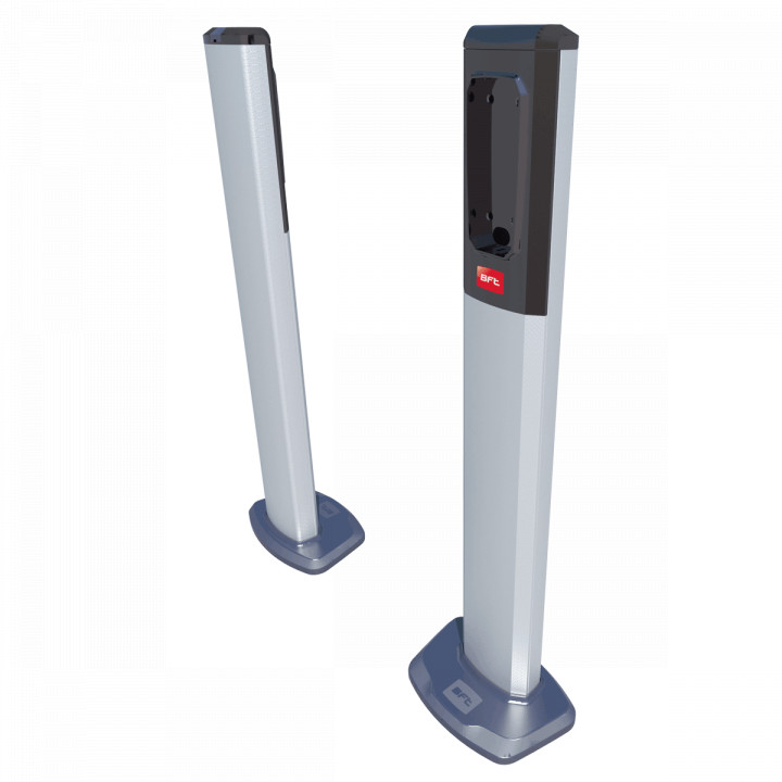 P903028 - PHP A Paire de colonnettes en aluminium pour photocellules de la série THEA, DESME et COMPACTA. Hauteur 522 mm